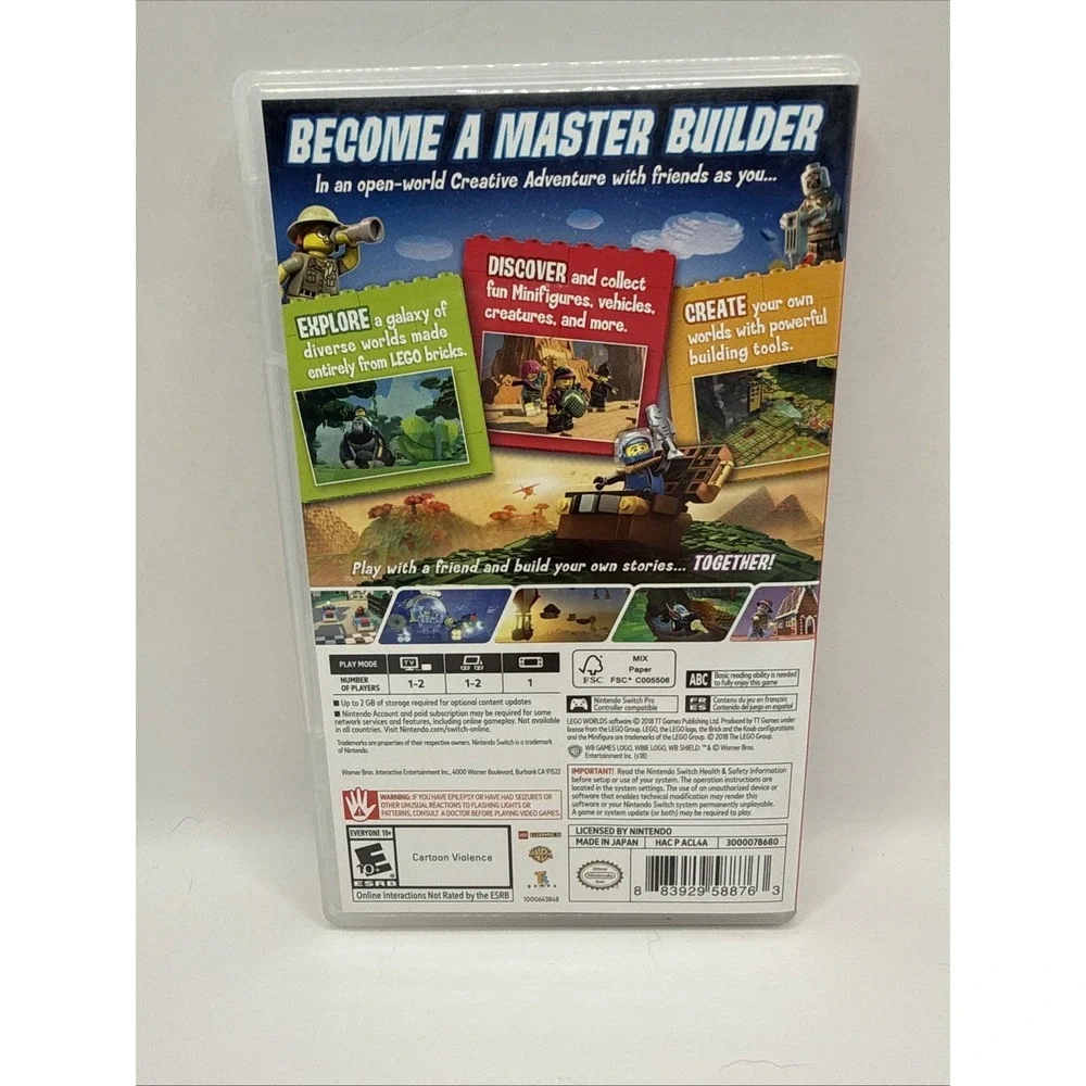LEGO‎ Worlds - Nintendo Switch - Complete CIB Tested Excellent